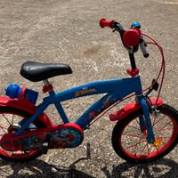 Bici bambino Spyderman tg 16