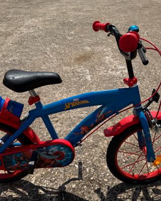 Bici bambino Spyderman tg 16