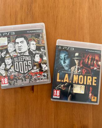 L.A. Noire Complete Edition & Sleeping Dogs PS3