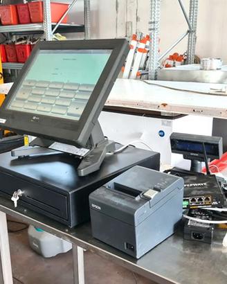 cassa touchscreen per supermercati usata
