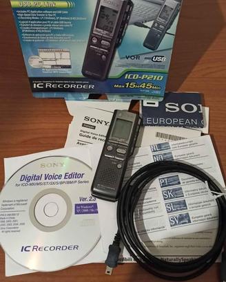 Sony ic recorder / registratore vocale digitale