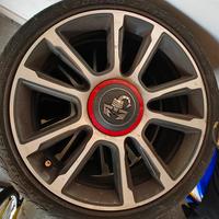 cerchi in lega 17 abarth 595 turismo diamantati