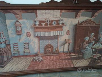 Arazzo anni 70 con cornice 