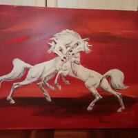 Romano Mussolini – Olio su tela 80x60