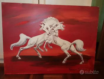 Romano Mussolini – Olio su tela 80x60