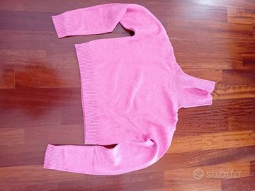 Maglione  rosa giro collo taglia S. 