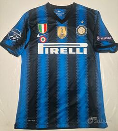 maglia Inter 2010/2011 home Triplete  Nike Scudett
