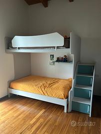 Letto soppalcato una piazza e mezzo