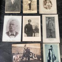 Lotto fotocartoline personaggi storici