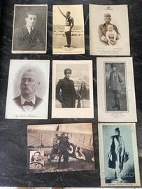 Lotto fotocartoline personaggi storici