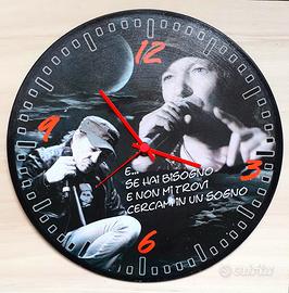 Vinile 33 giri a orologio omaggio a Vasco Rossi 