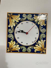 Orologio in ceramica Caltagirone