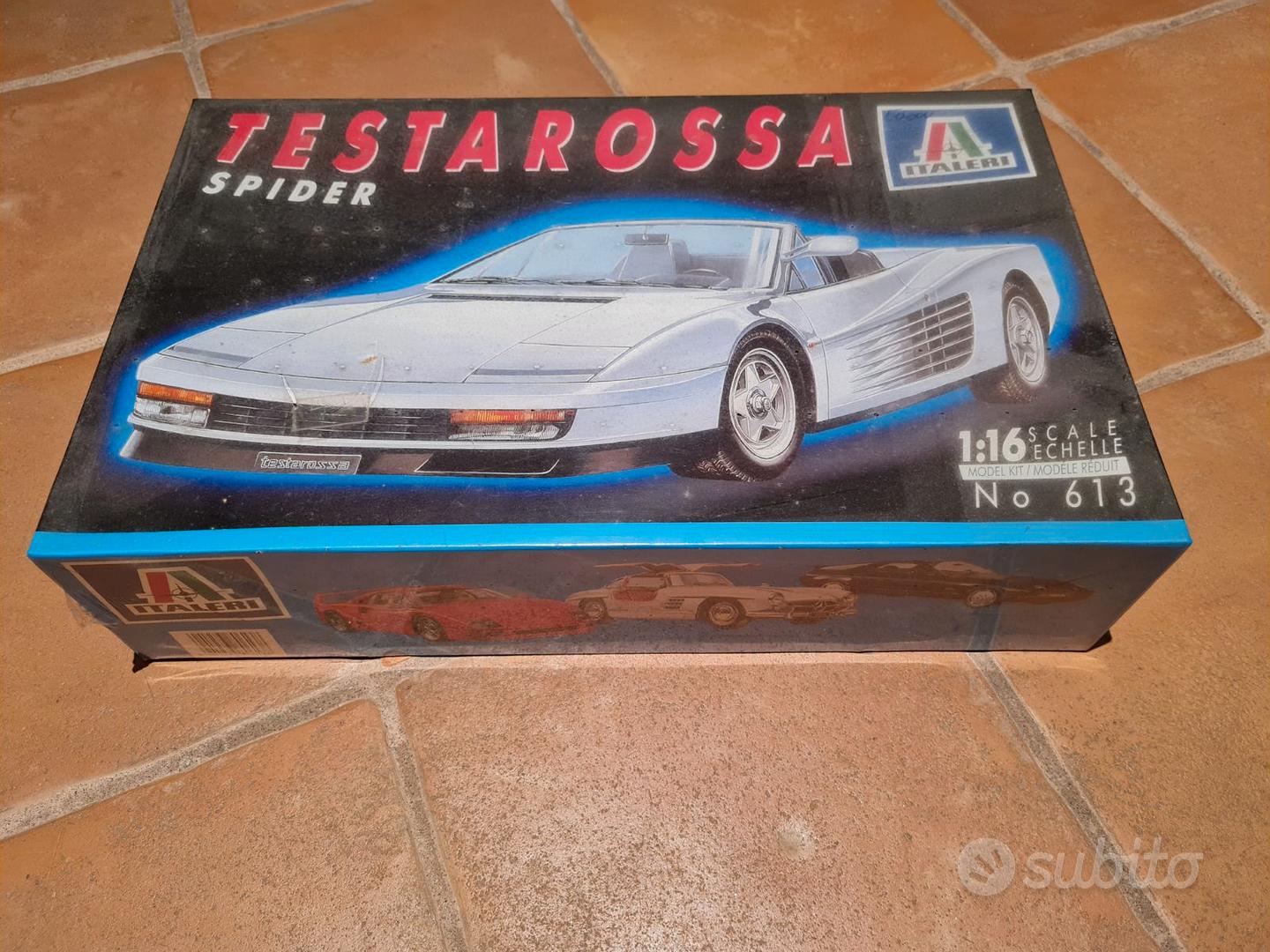Maquette Italeri 1/16 Ferrari Testarossa - Kit à Assembler - Occasion