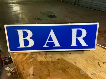 Insegna luminosa,  BAR