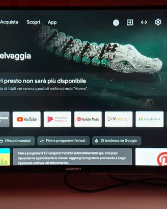 TV LED Blaupunkt 32” Smart TV – HDMI e USB
