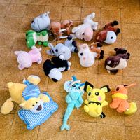 Lotto 14 pupazzi animali serie Big Headz Pokemon