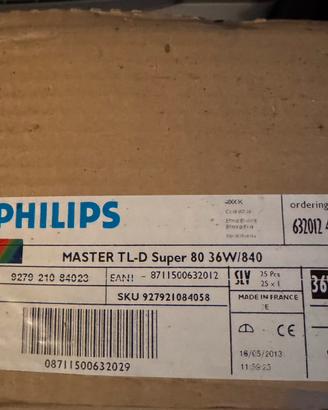 Philips MASTER TL-D Super 80 36W/840 - 25pz (Nuovi