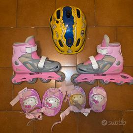Rollerblade da bambina hello kitty taglia 34 35 36