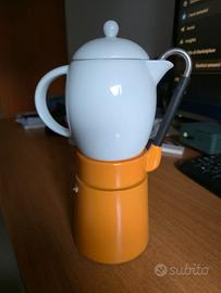 Caffettiera vintage moka in ceramica MAI USATA