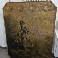 Appendiabiti Vintage Stile Fiorentino Legno Dorato