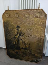 Appendiabiti Vintage Stile Fiorentino Legno Dorato