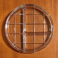 Piatto design vintage in vetro per aperitivi