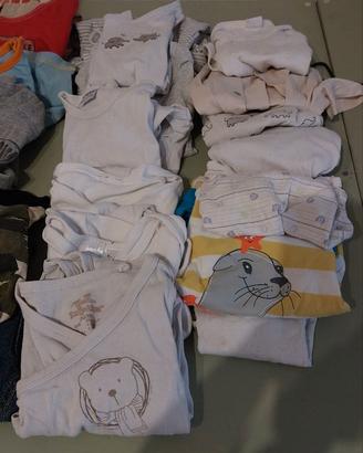 Body maglie e pantaloni lunghi 9-12 mesi 74cm
