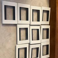 Plachette luce bticino living biance