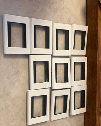 Plachette luce bticino living biance