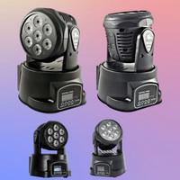 PROIETTORE LED RGB TESTA MOBILE ROTANTE LUCI DISCO