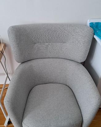 OSKARSHAMN Poltrona, Tibbleby beige/grigio