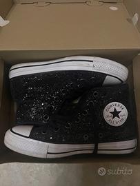 Converse All Star nere glitter