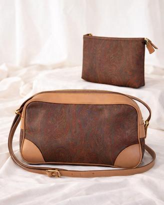 Set Etro originale - borsa a tracolla + borsello