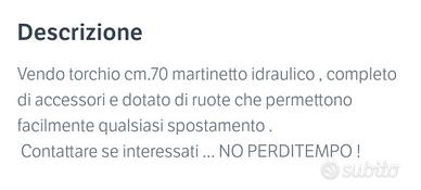 TORCHIO MARTINETTO IDRAULICO 