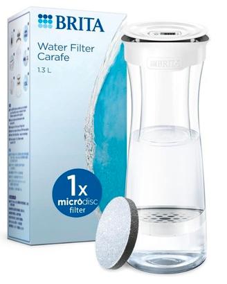 bottiglia filtrante bianca (1,3l), 1x filtro Micro
