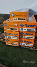 7 carrozze passeggeri Roco Eurofima scala H0 1:100