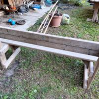 Tavolo e panca da giardino Holzhof