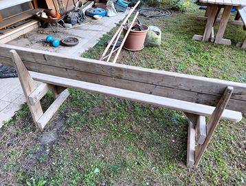 Tavolo e panca da giardino Holzhof