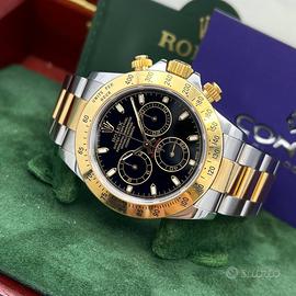 ⚫️ROLEX DAYTONA BLACK DIAL NEVER POLISH ITALIAN W.