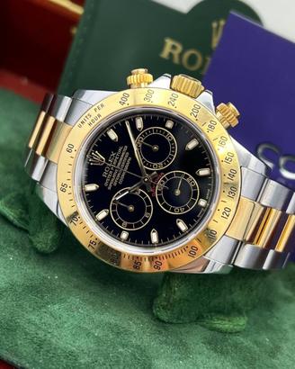 ⚫️ROLEX DAYTONA BLACK DIAL NEVER POLISH ITALIAN W.
