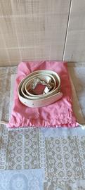 Cintura Vintage da Donna in Similpelle Bianca 90 c
