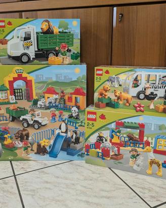 LEGO DUPLO ZOO 6157+6158+6172+10502 lotto completo