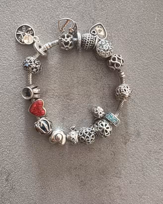 bracciale pandora originale S925 +15 charms  arge