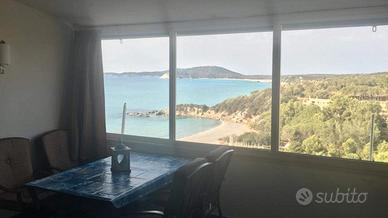 VILLASIMIUS a piedi in spiaggia VISTA MARE