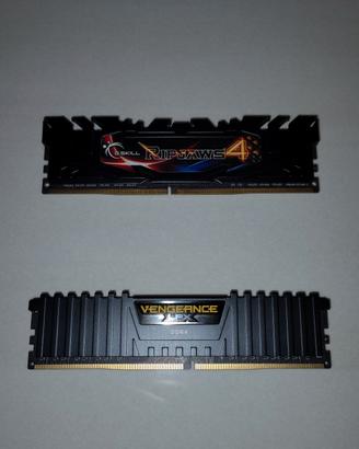 16GB DDR4 (2x8GB) Corsair 3000 + G.Skill 2400
