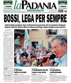 il primo numero originale del quotidiano LaPadania