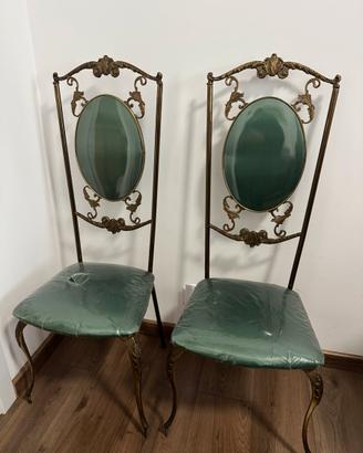 Sedie antiche in ferro