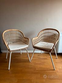 Coppia di sedie poltroncine IKEA