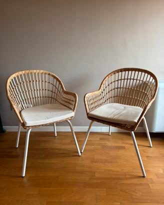 Coppia di sedie poltroncine IKEA