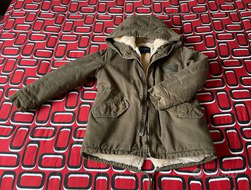 Parka in jeans con pelliccia tg. 8 anni